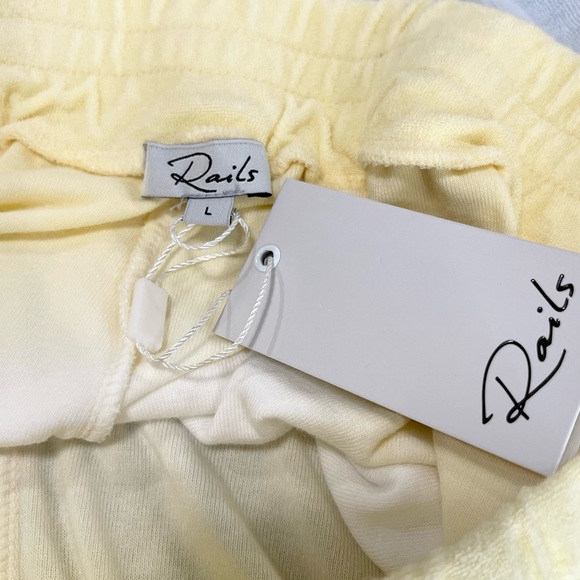 Rails Jane Terry Cloth Shorts Sky Blue Dip Dye - Picture 13 of 14